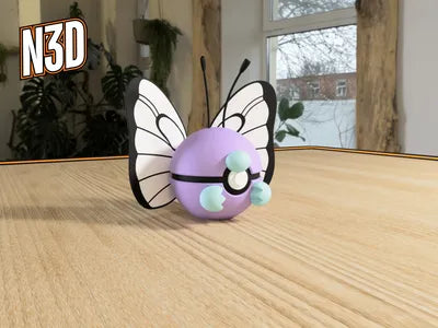 Themed Monster Ball - Butterfree Inspired