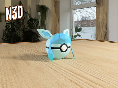 Themed Monster Ball - Glaceon Inspired
