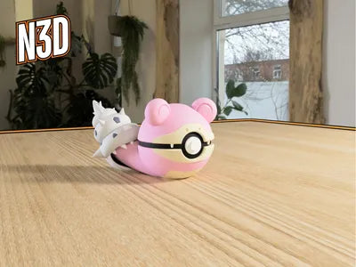 Themed Monster Ball - Slowbro Inspired