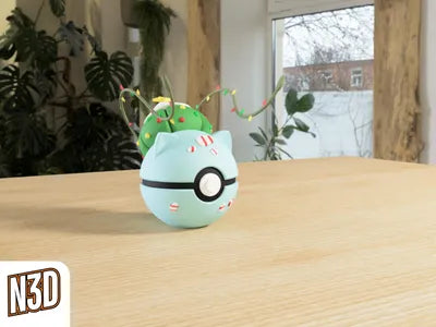Themed Monster Ball - Bulbasaur - Christmas Inspired