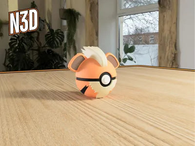 Themed Monster Ball - Growlithe Inspired