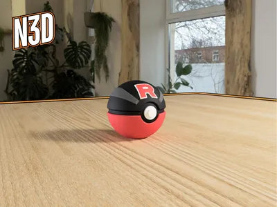 Themed Monster Ball - Team Rocket - Great Ball Inspired