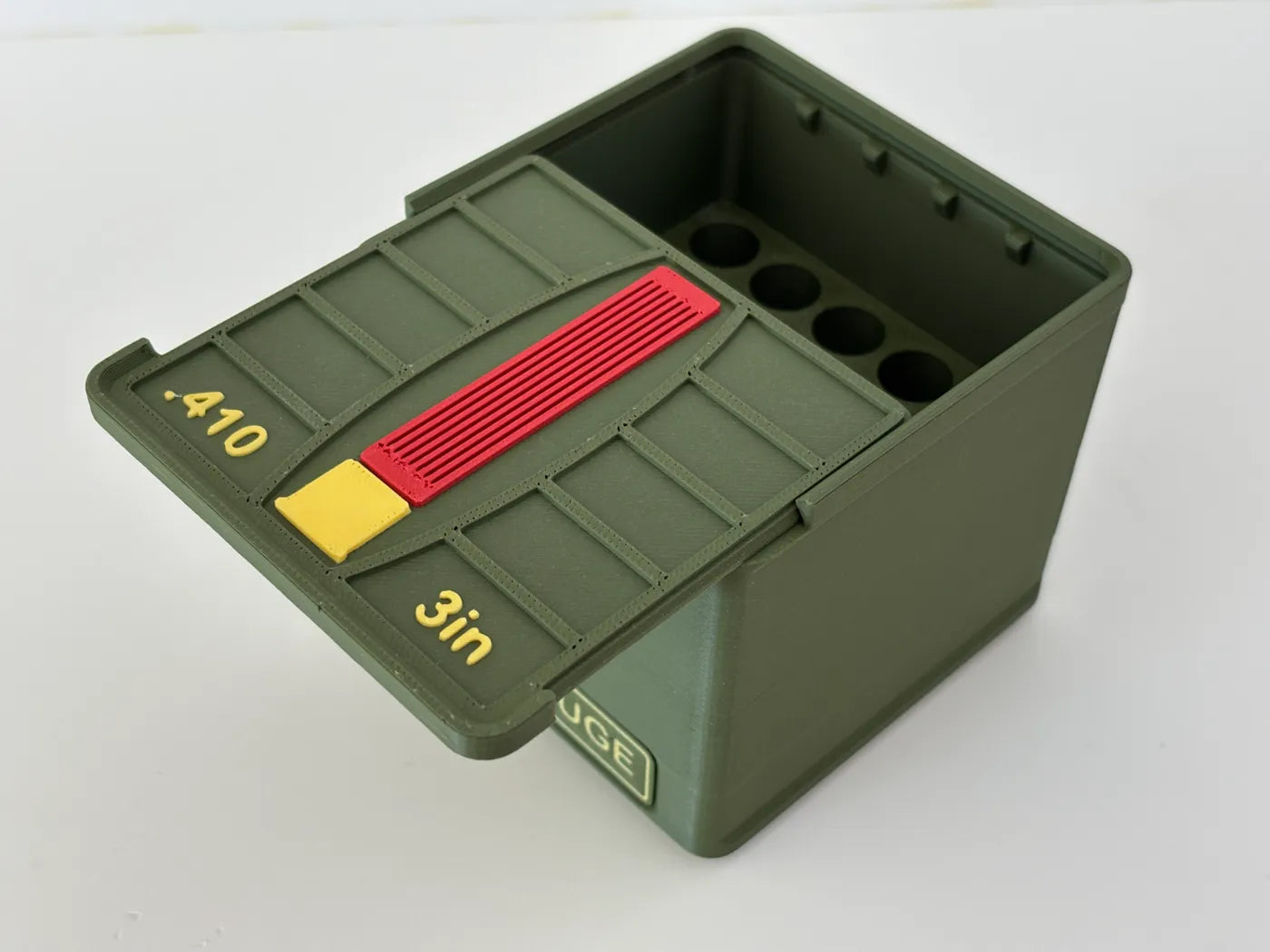 Ammo Storage Box - 410 Gauge 3in - 25 Shells - 3D printed by Mythical Makers 3D