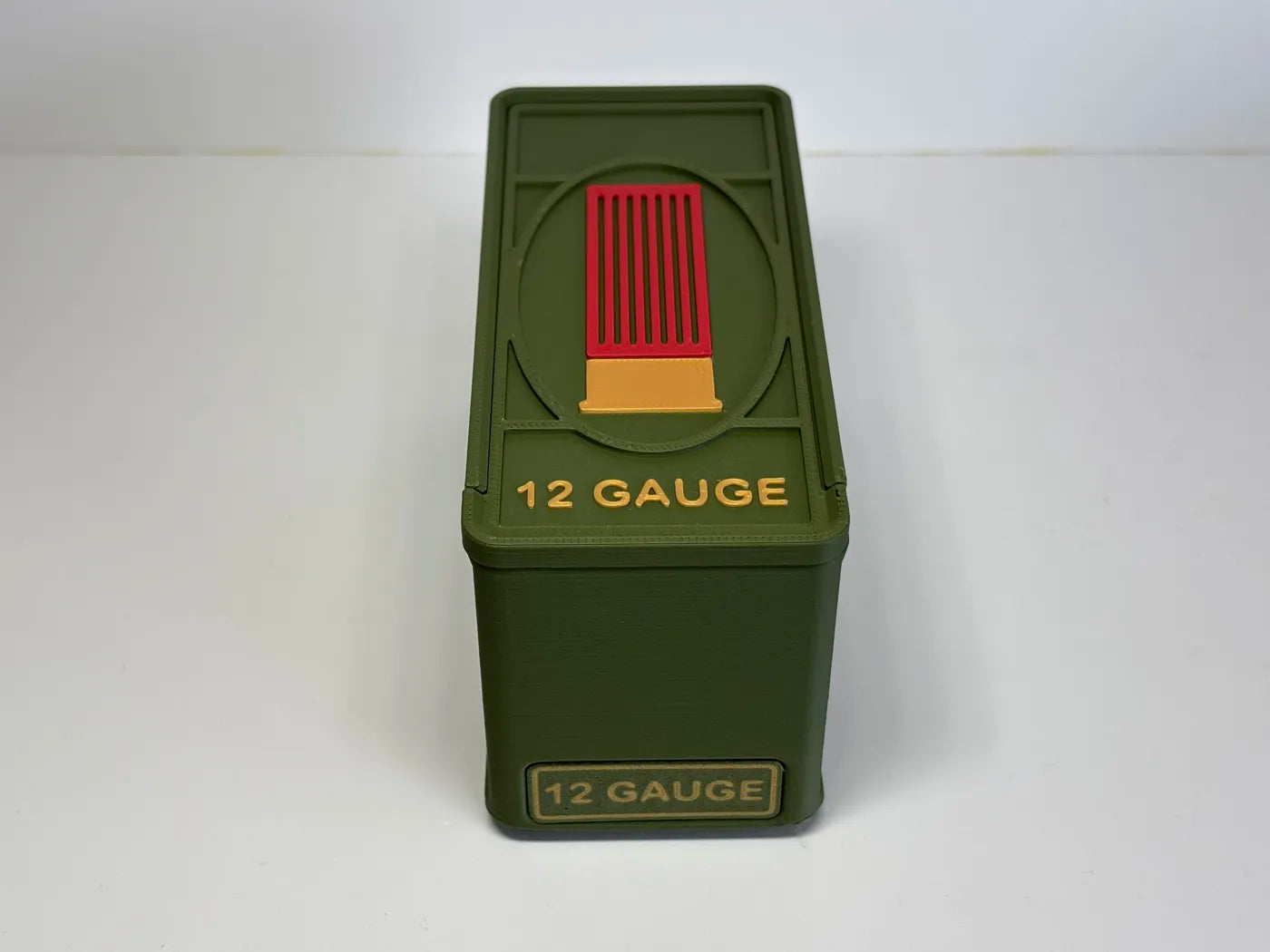 Ammo Storage Box - 12 Gauge 2-3/4in - 10 Shells - 3D printed by Mythical Makers 3D