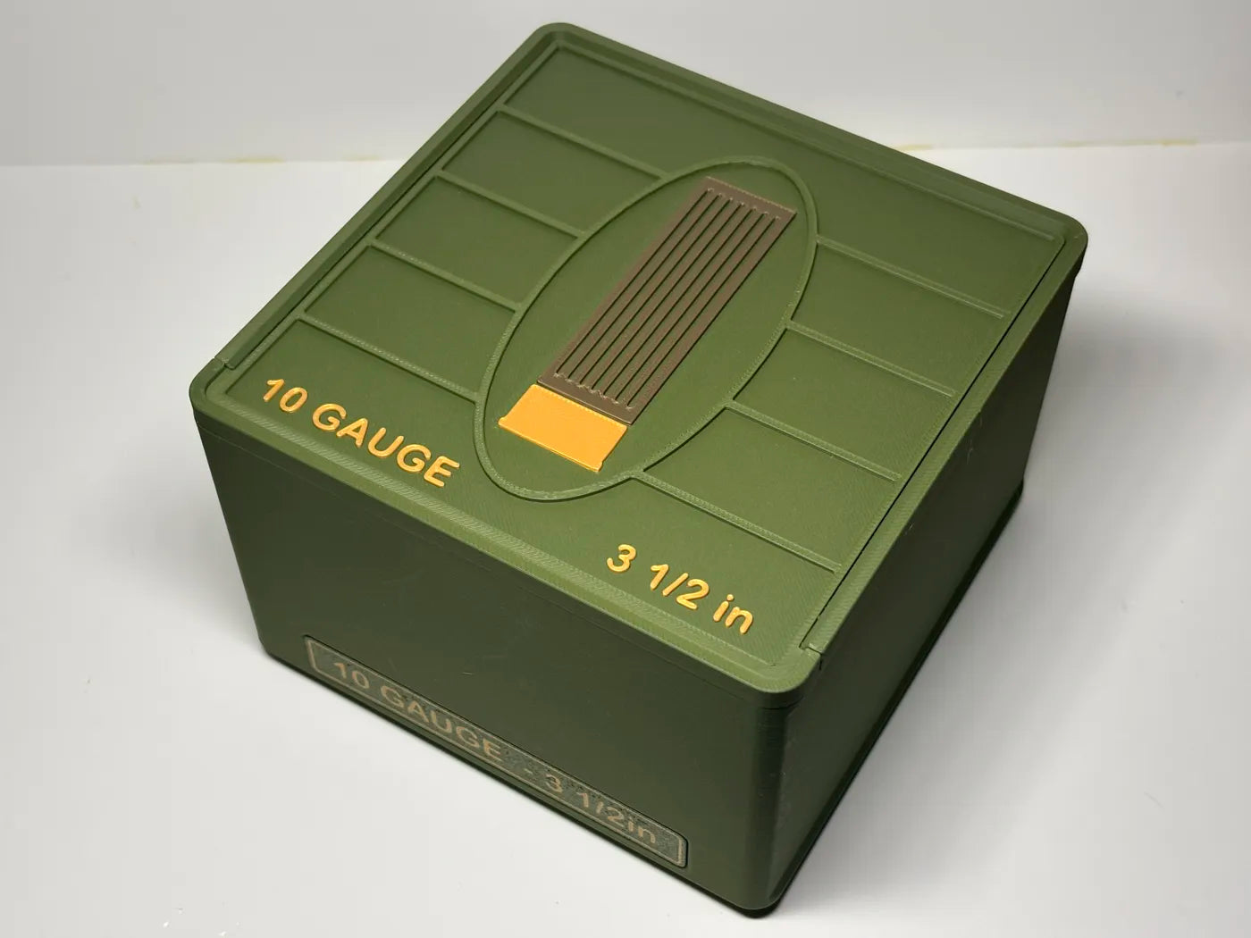 Ammo Storage Box - 10 Gauge - 25 Shells - 3D printed by Mythical Makers 3D