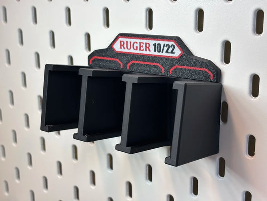 Magazine Holder - Ruger 10/22 - fits IKEA SKADIS - 3D printed by Mythical Makers 3D