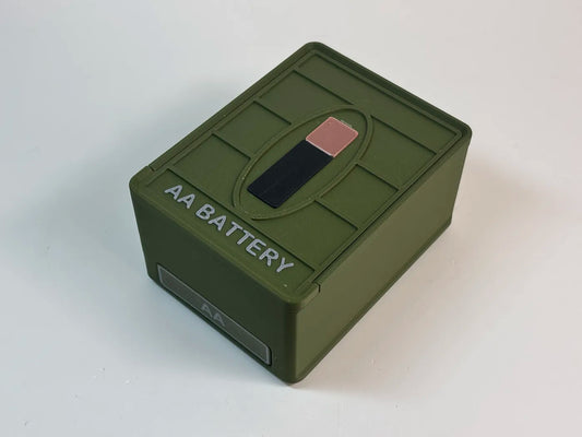 Battery Box - AA - 24 Count - Stackable - 3D printed by Mythical Makers 3D