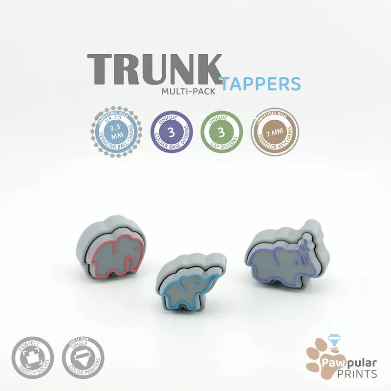Trunk Tappers Multi-Pack - 3D printed fidget by Mythical Makers 3D