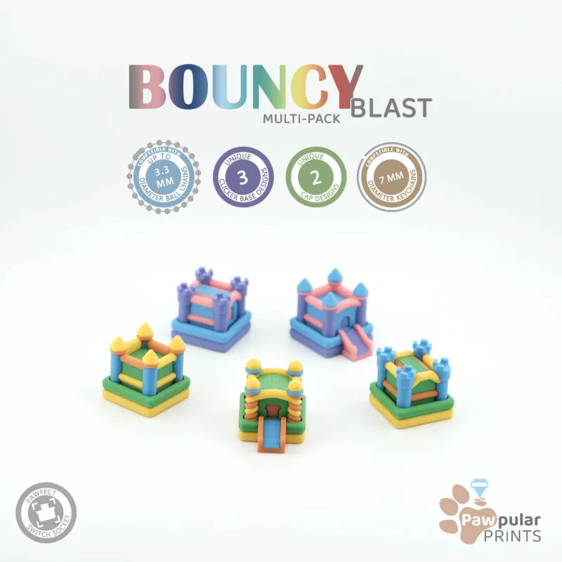 Bouncy Blast Multi-Pack - 3D printed fidget by Mythical Makers 3D
