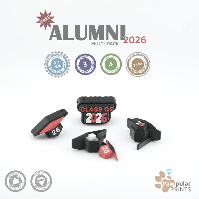Alumni 2026 Multi-Pack - 3D printed fidget by Mythical Makers 3D