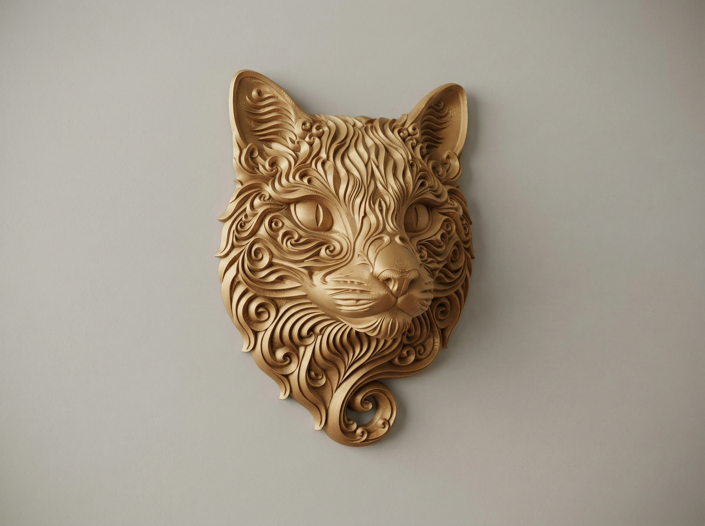 Curly Cat wall art — view 3