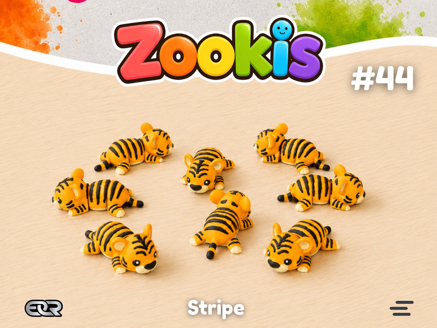 Stripe the Tiger — Zookis Mini — 3D printed by Mythical Makers 3D