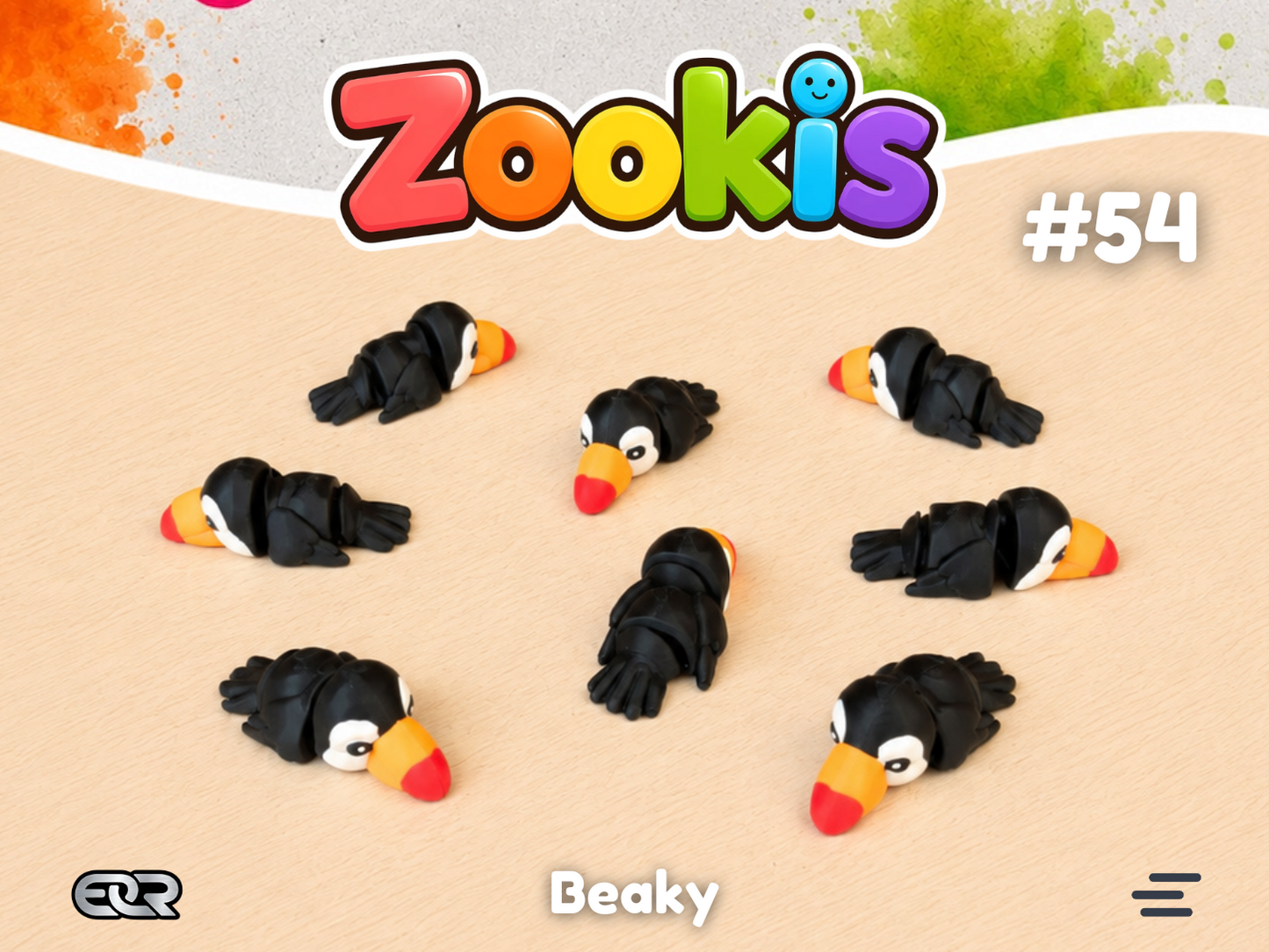 Beaky the Toucan — Zookis Mini — 3D printed by Mythical Makers 3D