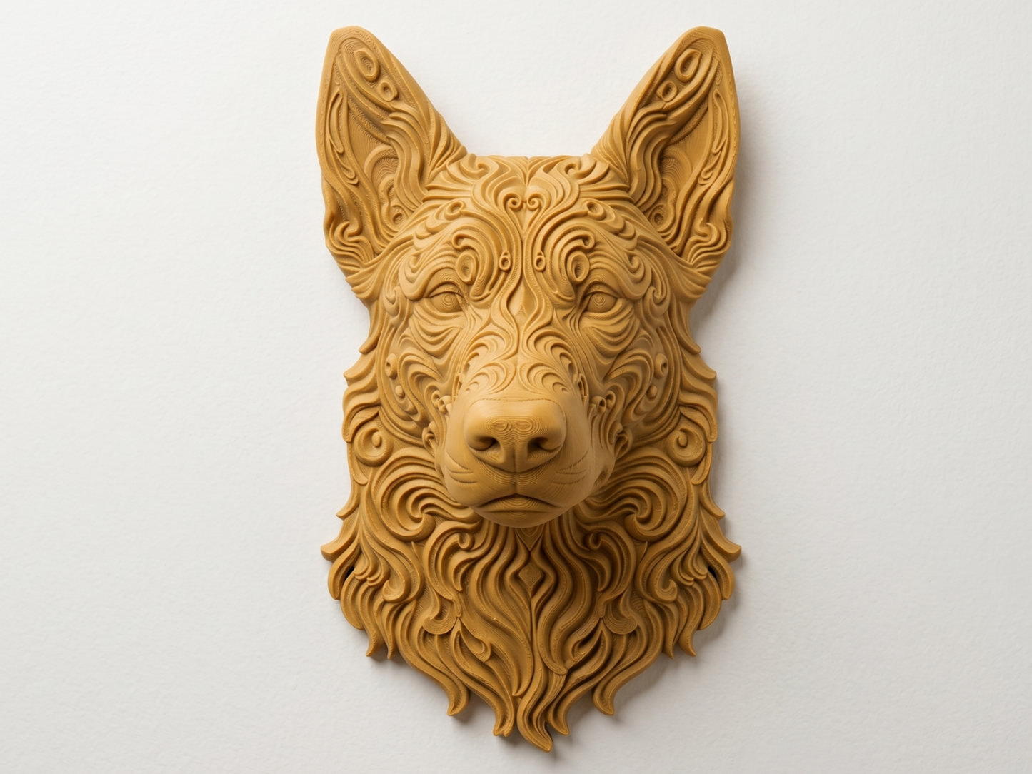 Belgian Malinois 3D printed wall art by Mythical Makers 3D