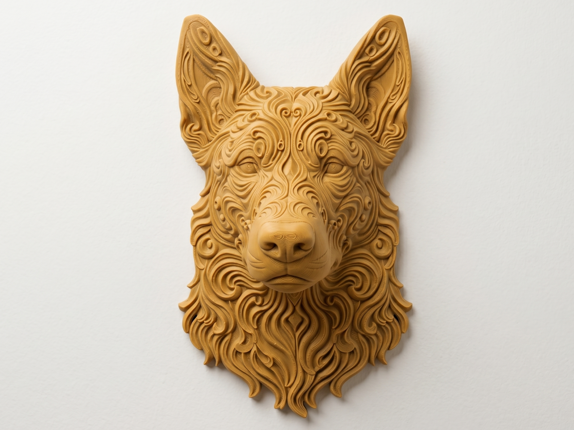 Belgian Malinois 3D printed wall art by Mythical Makers 3D