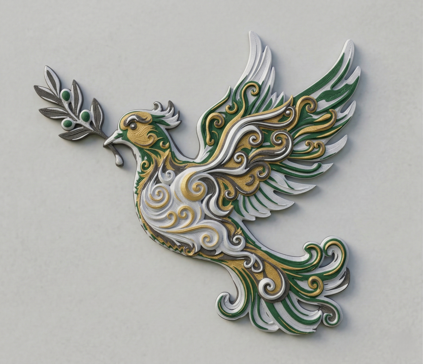 Dove and Olive wall art — view 2