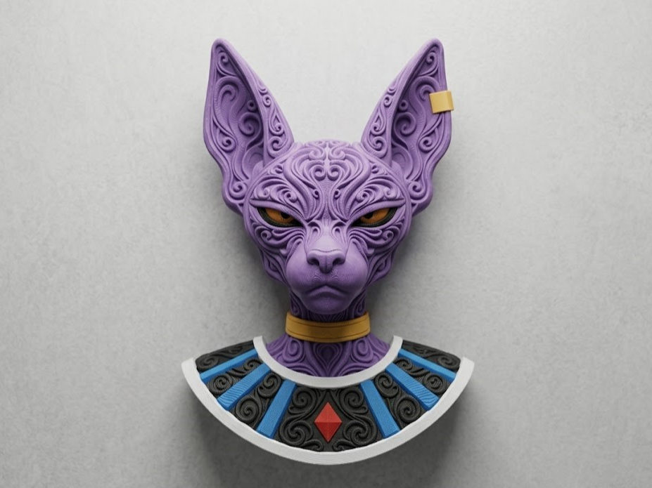 The Violet Destroyer 3D printed wall art by Mythical Makers 3D