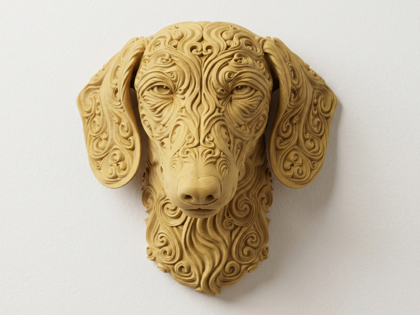 Miniature Dachshund 3D printed wall art by Mythical Makers 3D