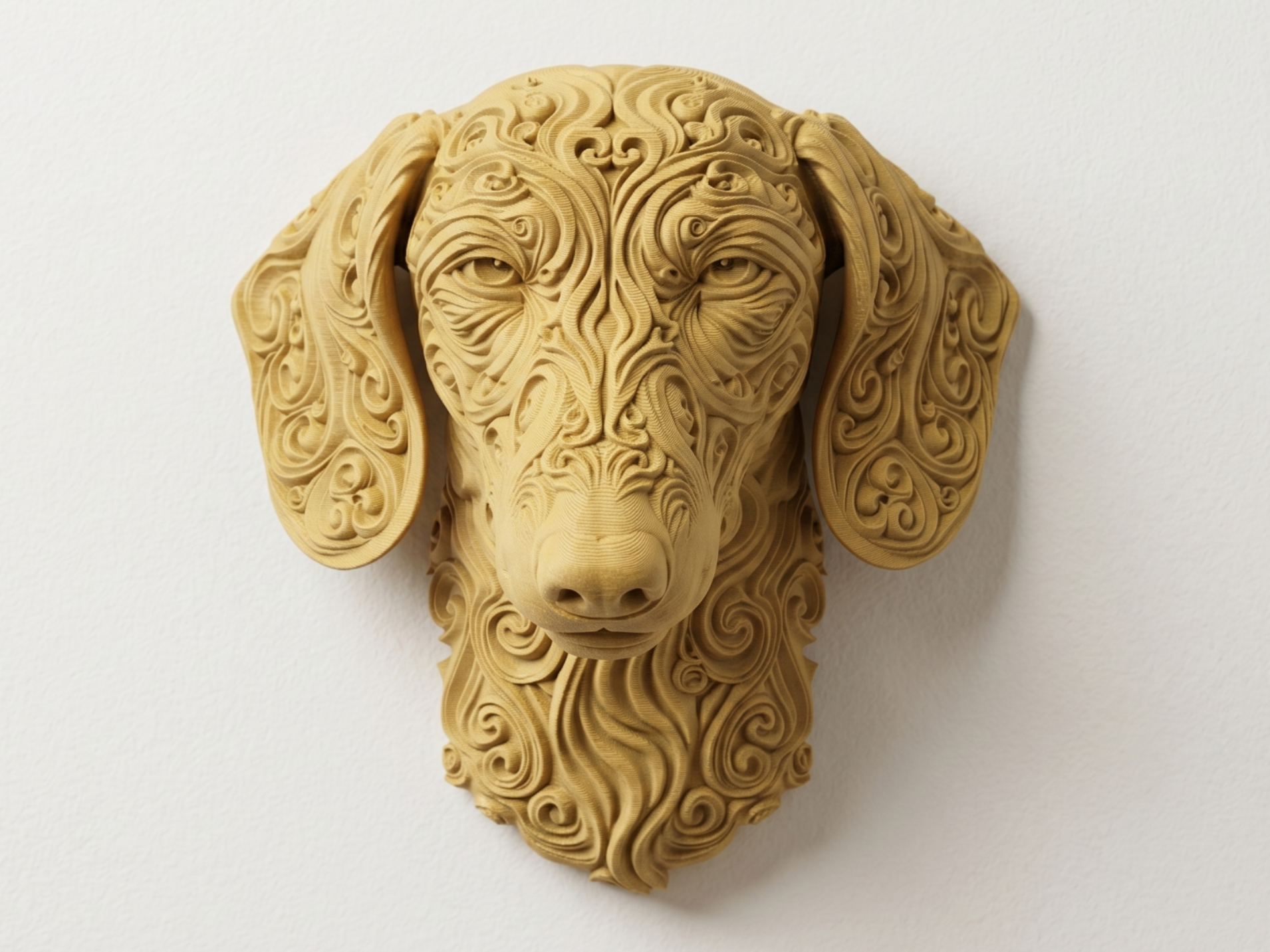 Miniature Dachshund 3D printed wall art by Mythical Makers 3D
