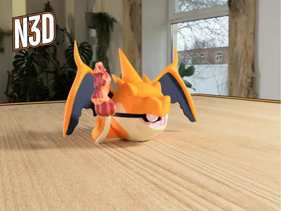 Themed Monster Ball - Mega Charizard Y Inspired