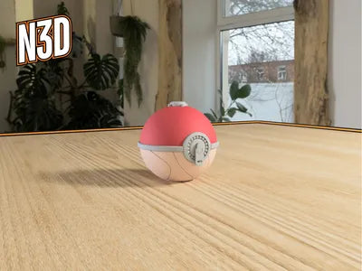 Themed Monster Ball - Poke Ball (Hisui) Inspired