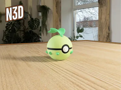 Themed Monster Ball - Chikorita Inspired