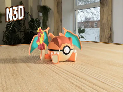 Themed Monster Ball - Charizard Clone Inspired