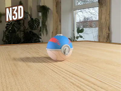 Themed Monster Ball - Great Ball (Hisui) Inspired