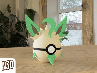 Themed Monster Ball - Leafeon Inspired