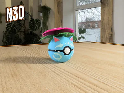 Themed Monster Ball - Venusaur Clone Inspired