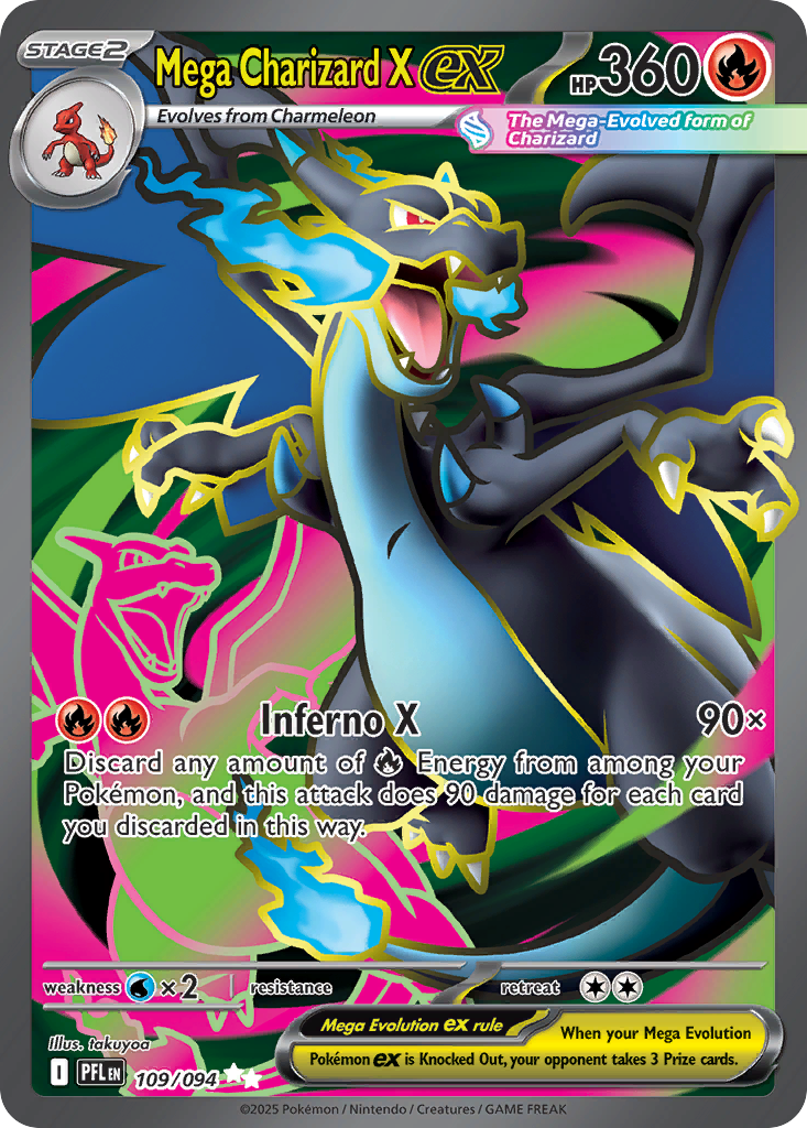 Mega Charizard X ex - official card image