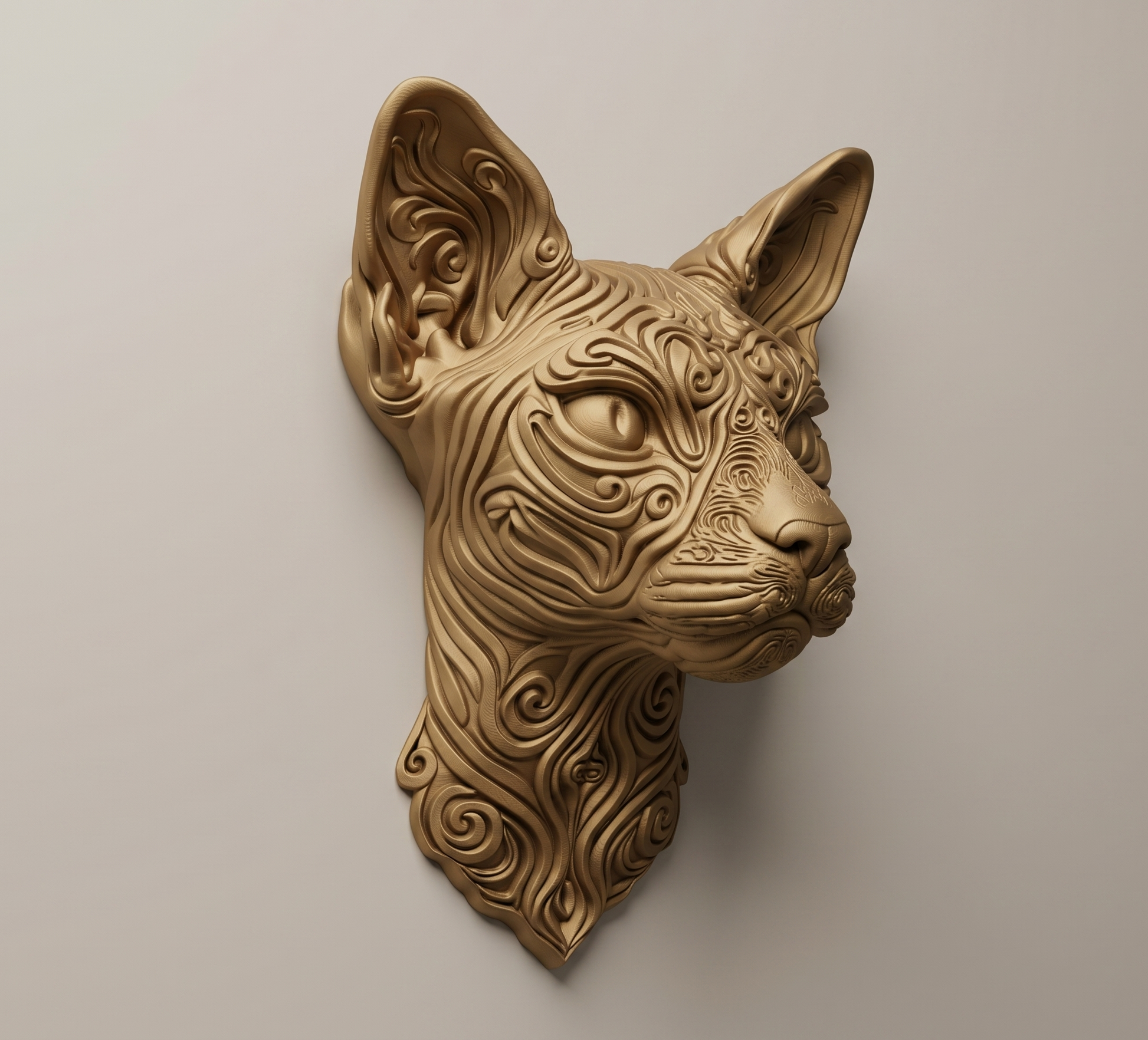 Sphynx Cat wall art — view 2