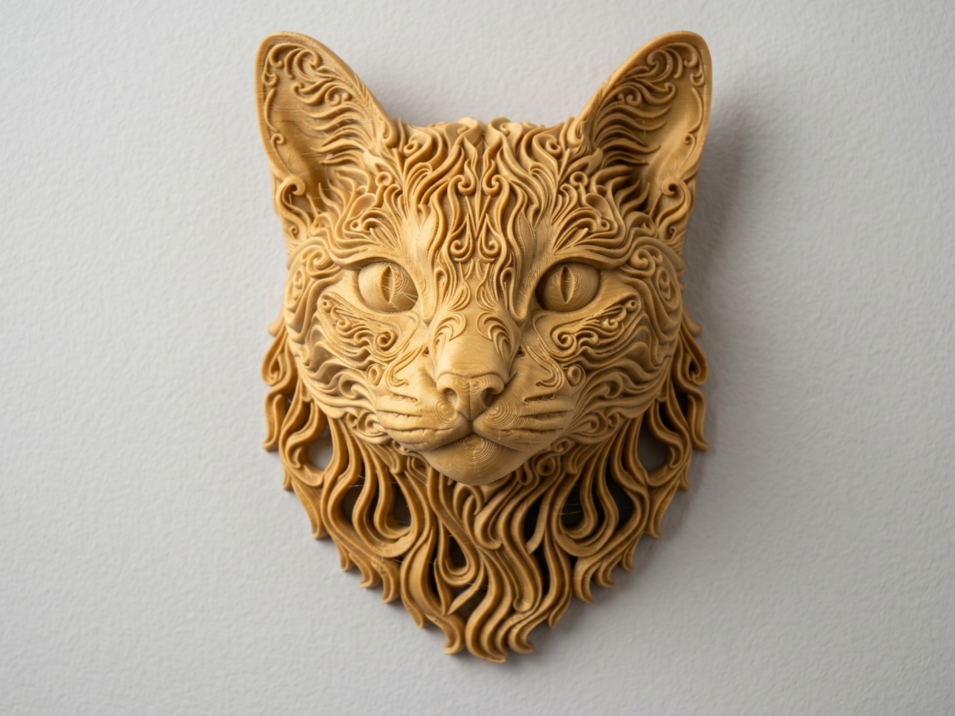 Cat 3D printed wall art by Mythical Makers 3D