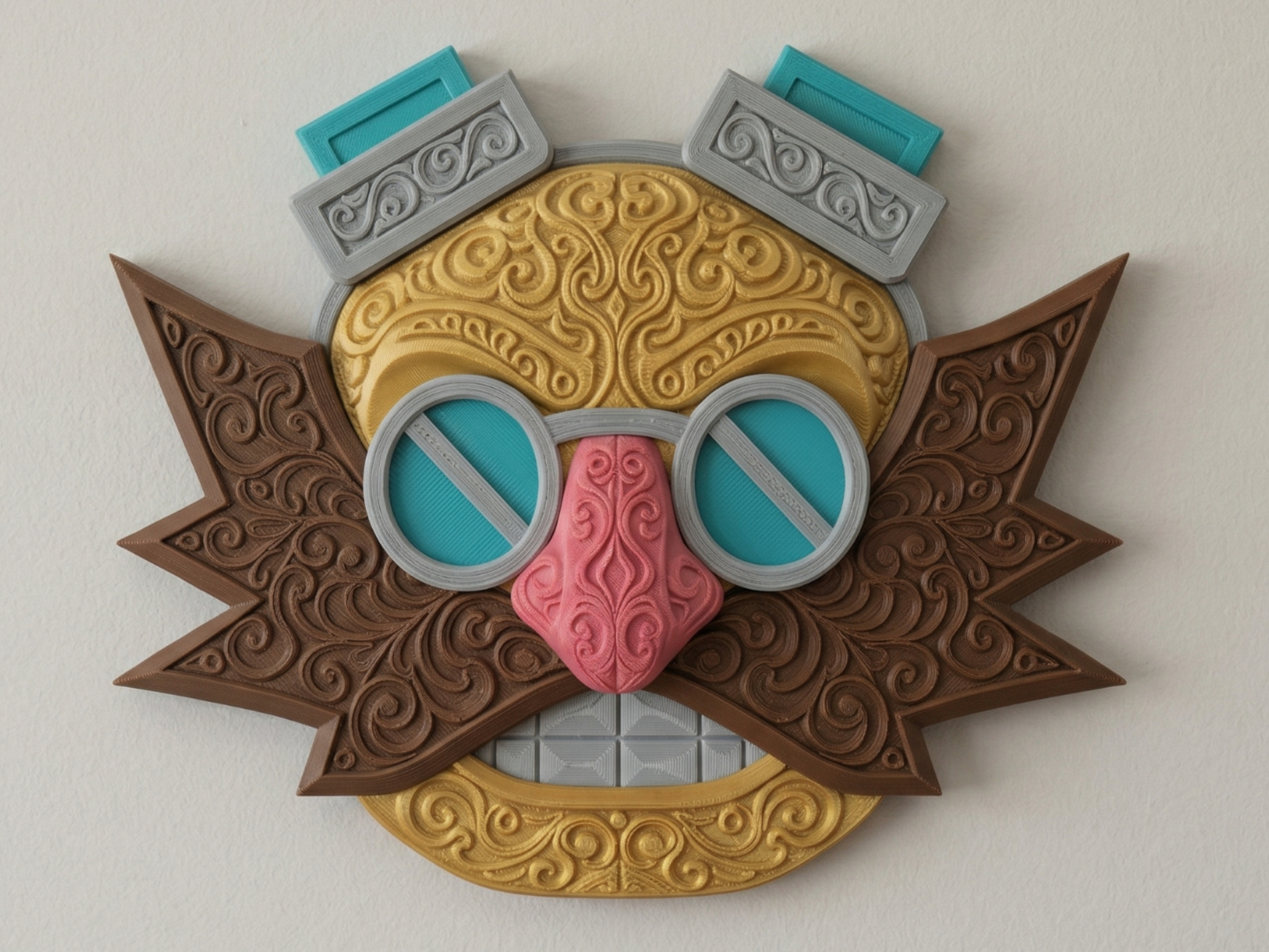 The Egg Inventor 3D printed wall art by Mythical Makers 3D