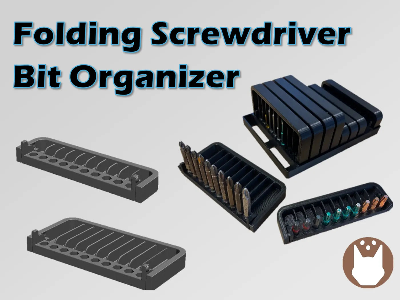 Screwdriver Bit Holder Organizer - 3D printed by Mythical Makers 3D