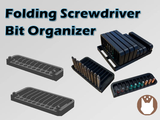 Screwdriver Bit Holder Organizer - 3D printed by Mythical Makers 3D