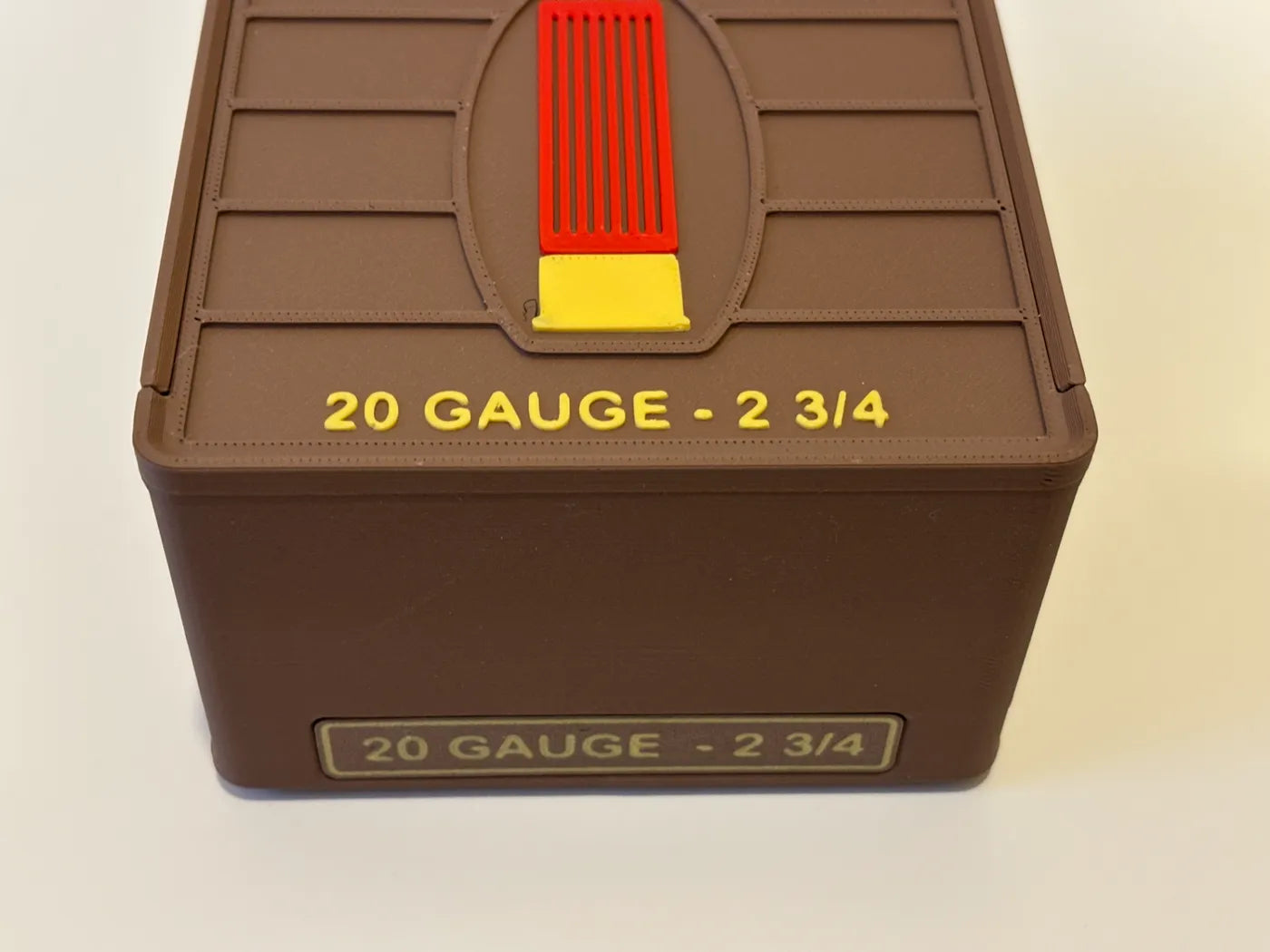 Ammo Storage Box - 20 Gauge 3in - 25 Shells - 3D printed by Mythical Makers 3D