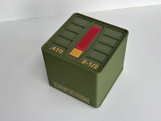 Ammo Storage Box - 410 Gauge 2-1/2in - 25 Shells - 3D printed by Mythical Makers 3D