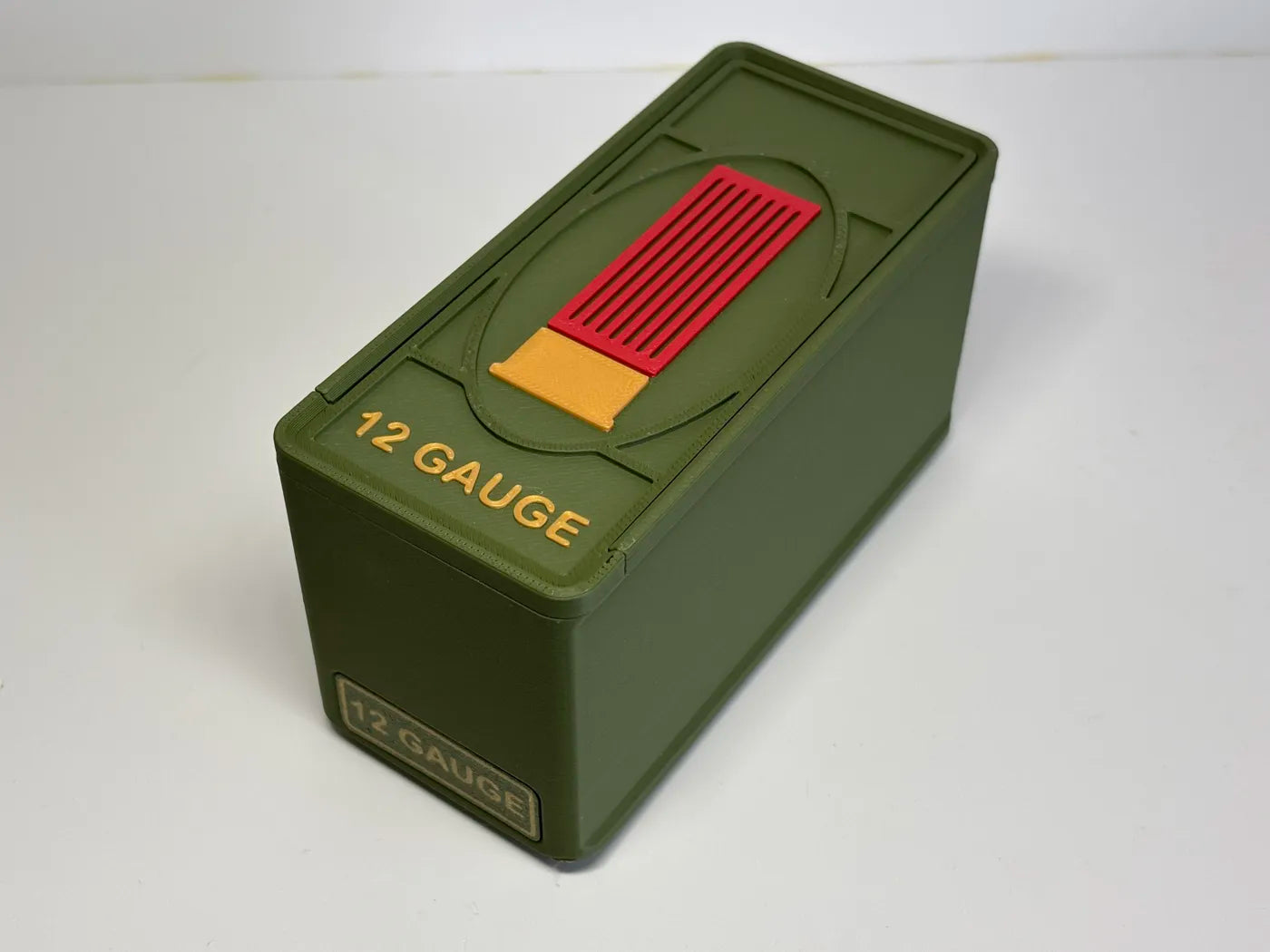 Ammo Storage Box - 12 Gauge 2-3/4in - 10 Shells - 3D printed by Mythical Makers 3D