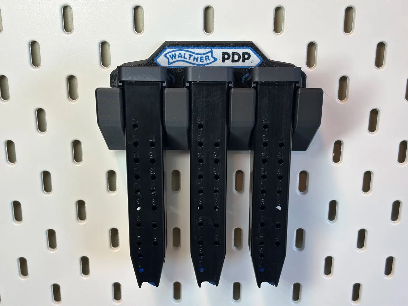 Magazine Holder - Walther PDP - fits IKEA SKADIS - 3D printed by Mythical Makers 3D