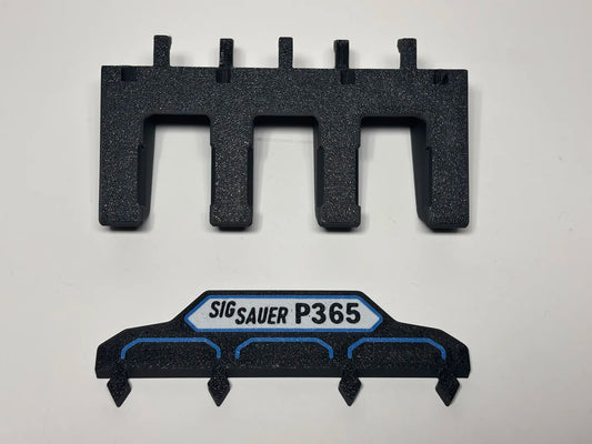 Magazine Holder - SIG SAUER P365 - fits IKEA SKADIS - 3D printed by Mythical Makers 3D