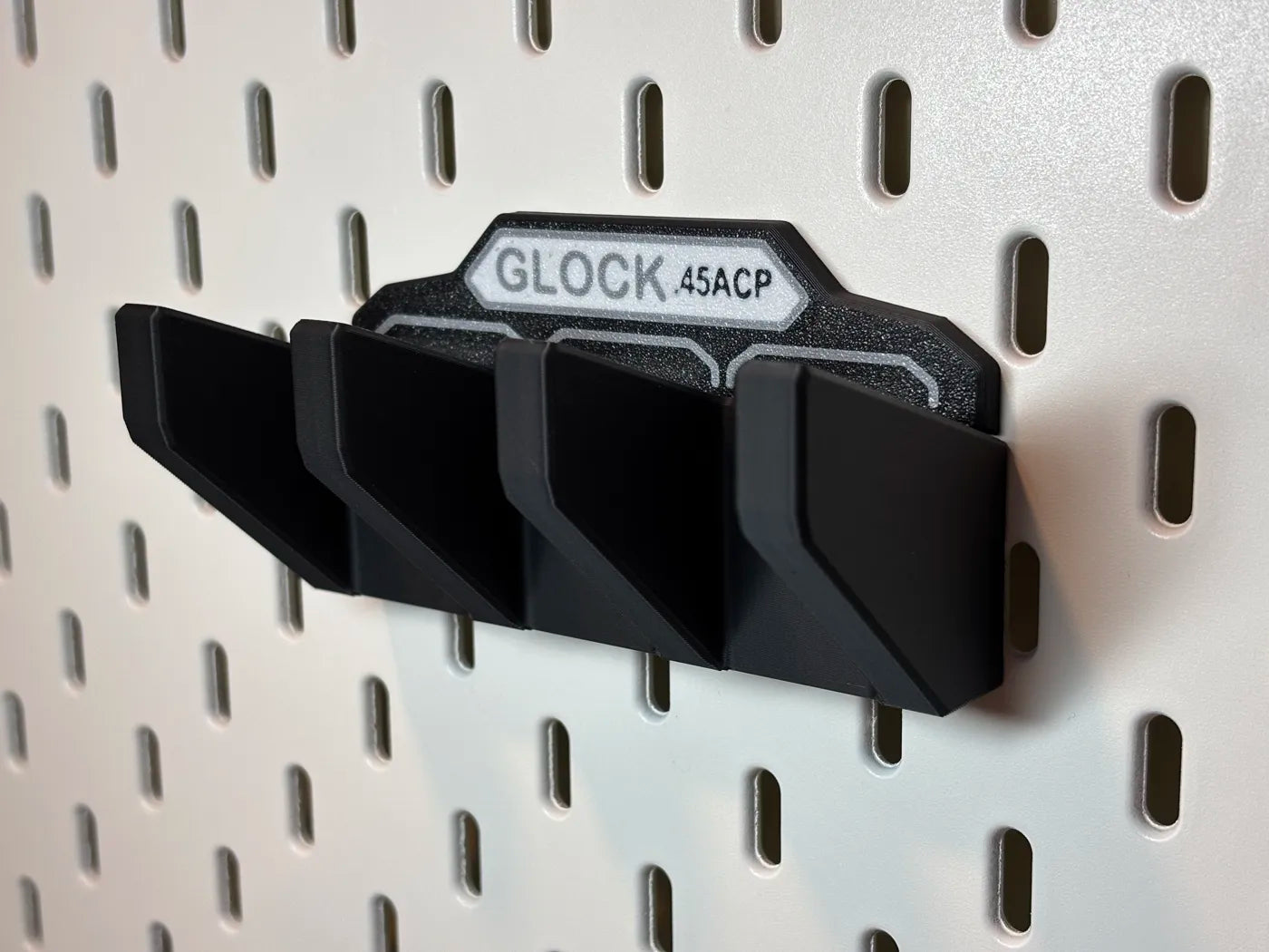 Magazine Holder - Glock .45 ACP 21 / 30 - fits IKEA SKADIS - 3D printed by Mythical Makers 3D