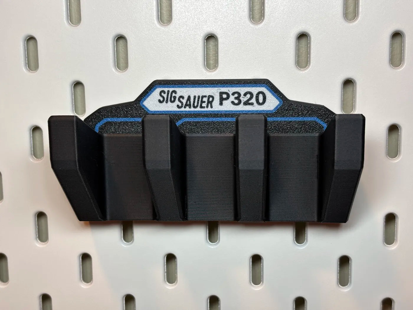 Magazine Holder - SIG SAUER P320 / M17 - fits IKEA SKADIS - 3D printed by Mythical Makers 3D