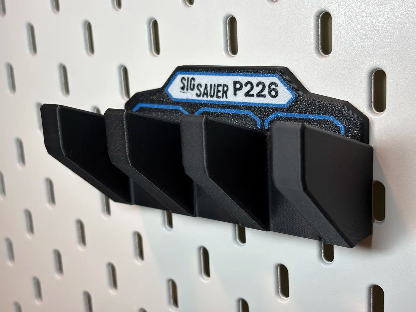 Magazine Holder - SIG SAUER P226 / P229 - fits IKEA SKADIS - 3D printed by Mythical Makers 3D