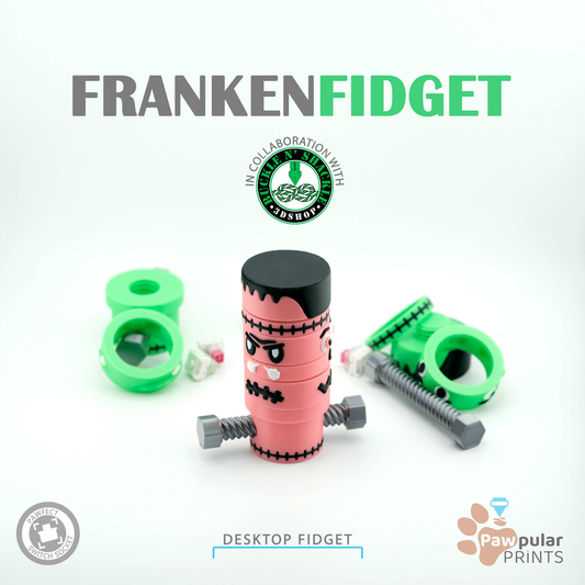Buckle N' Shackle Collab - Franken Fidget - 3D printed fidget by Mythical Makers 3D