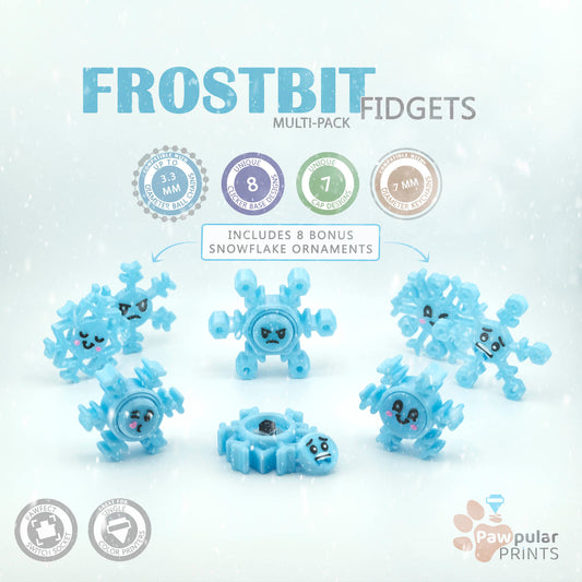 Frostbit Fidgets Multi-Pack - 3D printed fidget by Mythical Makers 3D