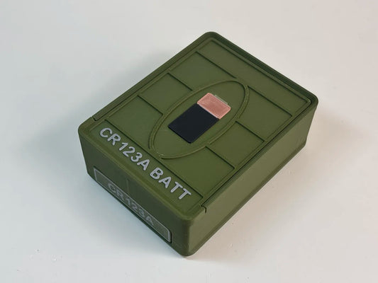 Battery Box - CR123 - 16 Count - Stackable - 3D printed by Mythical Makers 3D