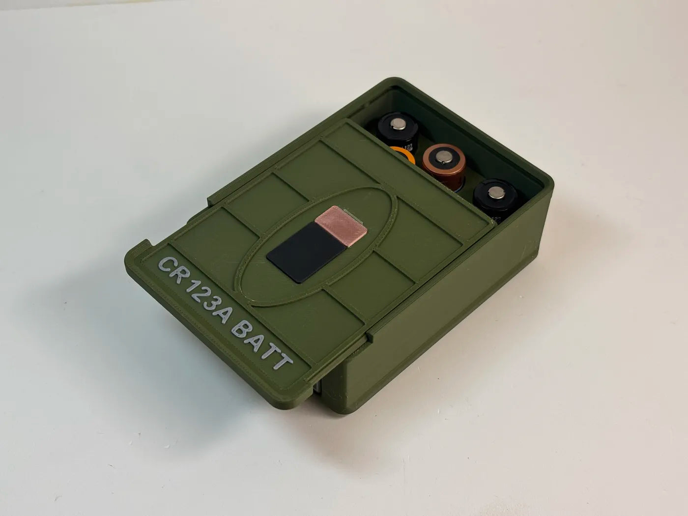 Battery Box - CR123 - 16 Count - Stackable - 3D printed by Mythical Makers 3D
