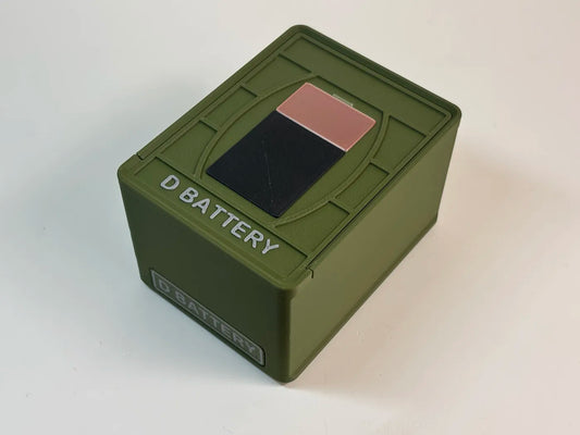 Battery Box - D Cell - 5 Count - Stackable - 3D printed by Mythical Makers 3D