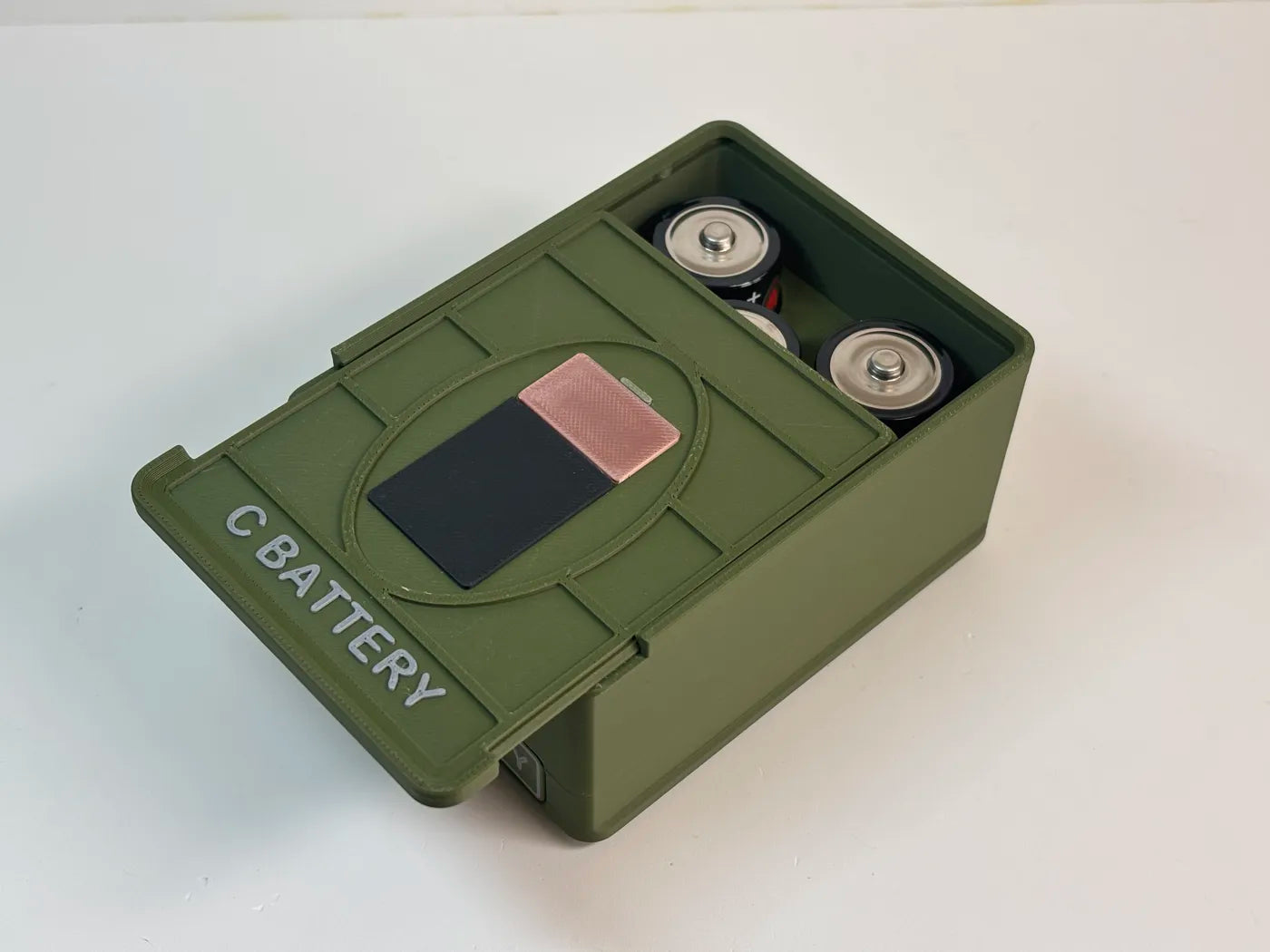 Battery Box - C Cell - 8 Count - Stackable - 3D printed by Mythical Makers 3D